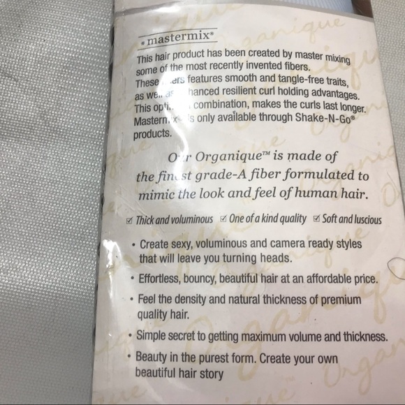 24” Bohemian Curl SHAKE N GO Synthetic Color 2 Black New - Picture 5 of 7